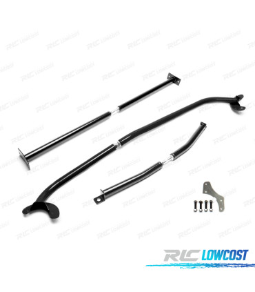 KIT BARRES ANTI-RAPPROCHEMENT RÉGLABLES AUDI A3 8L 96-03 NOIR