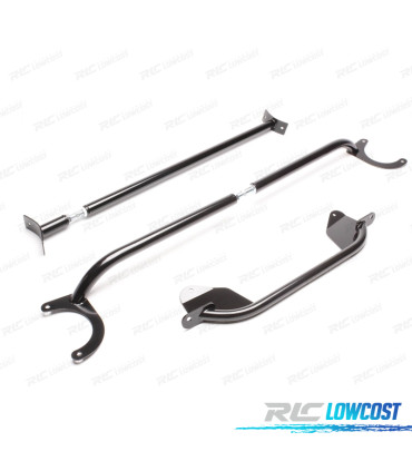 KIT BARRES ANTI-RAPPROCHEMENT RÉGLABLES VOLKSWAGEN VW SCIROCCO MK1 MK2 74-92 NOIR