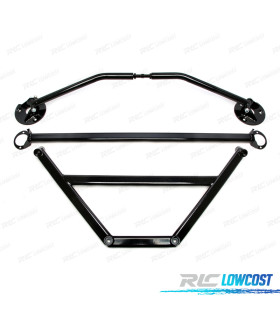 KIT BARRES ANTI-RAPPROCHEMENT RÉGLABLES BMW E30 82-94 NOIR