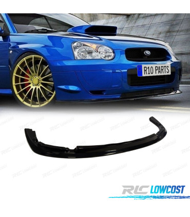 SPOILER LAME PARE-CHOCS AVANT SUBARU IMPREZA 04- GDB STI NOIR BRILLANT