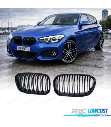 CALANDRES BMW F20 F21 LCI 15-19 LOOK M NOIR BRILLANT