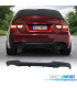 DIFFUSEUR BMW E90 E91 LOOK M PERFORMANCE NOIR BRILLANT DOUBLE SORTIE