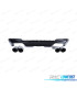 DIFFUSEUR ARRIÈRE BMW X3 G01 LOOK M PERFORMANCE NOIR BRILLANT + EMBOUTS NOIR