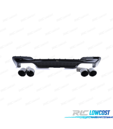 DIFFUSEUR ARRIÈRE BMW X3 G01 LOOK M PERFORMANCE NOIR BRILLANT + EMBOUTS NOIR