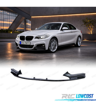 SPOILER LAME AVANT BMW F22 F23 LOOK M PERFORMANCE NOIR BRILLANT