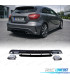 DIFFUSEUR MERCEDES CLASSE A W176 12-18 LOOK A45 AMG NOIR BRILLANT + EMBOUTS D'ÉCHAPPEMENT