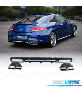 DIFFUSEUR ARRIÈRE MERCEDES CLASSE C C205 COUPÉ 15-18 AMG PDC