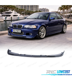 SPOILER LAME AVANT BMW E46 COUPE CABRIO 99-06 LOOK M NOIR BRILLANT