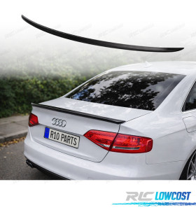 AILERON BECQUET LAME COFFRE AUDI A4 B8 07-11 LOOK S4 NOIR BRILLANT