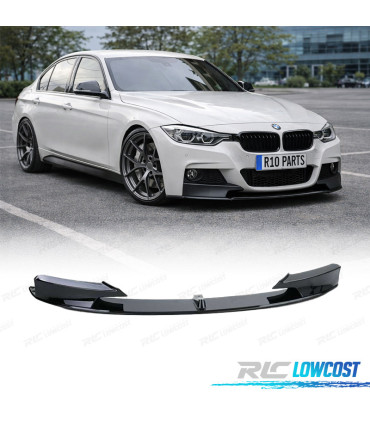 SPOILER LAME AVANT BMW F30 F31LOOK M PERFORMANCE NOIR BRILLANT
