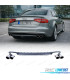 DIFFUSEUR ARRIÈRE AUDI A4 B8 07-11 LOOK S4 + EMBOUTS CHROMÉ