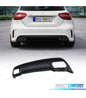 DIFFUSEUR MERCEDES CLASSE A W176 LOOK AMG A45 DOUBLE SORTIE