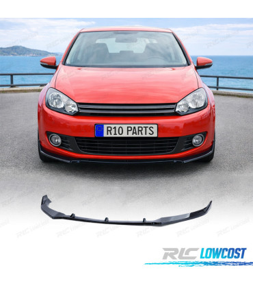LÈVRE DE SPOILER VOLKSWAGEN VW GOLF 6 08-12 LOOK PERFORMANCE NOIR BRILLANT