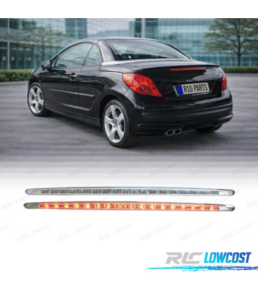 TROISIEME FEU DE STOP PEUGEOT 207 CC LED CHROMÉ