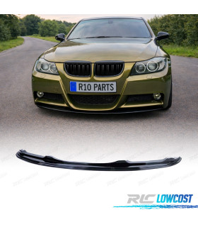SPOILER LAME AVANT BMW E90 E91 05-08 LOOK M NOIR BRILLANT
