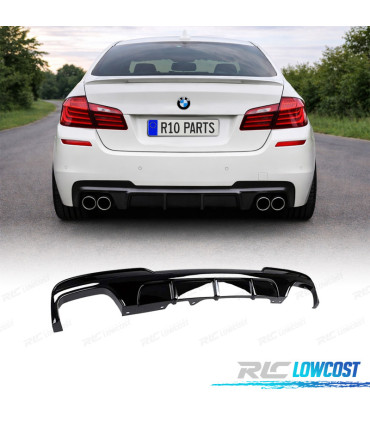 DIFFUSEUR BMW F10 F11 LOOK M PERFORMANCE NOIR BRILLANT