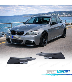 SPLITTERS BMW E90 E91 LCI 08-12 LOOK M NOIR BRILLANT