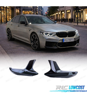SPLITTERS PARE CHOCS BMW G30 G31 17-20 LOOK M5 NOIR BRILLANT