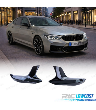 SPLITTERS PARE CHOCS BMW G30 G31 17-20 LOOK M5 NOIR BRILLANT