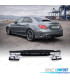 DIFFUSEUR MERCEDES CLASSE C W205 BERLINE 18-21 LOOK AMG C63 NOIR BRILLANT + EMBOUTS D'ÉCHAPPEMENT