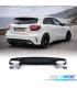 DIFFUSEUR MERCEDES CLASSE A W176 LOOK AMG A45 NOIR BRILLANT + EMBOUTS D'ÉCHAPPEMENT CHROMÉS