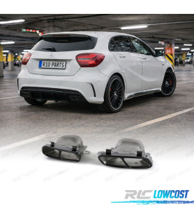 EMBOUT D´ÉCHAPPEMENT MERCEDES AMG W176 13-18 CLA W117 13-18 GLA X156 14-19 A45 AMG NOIR
