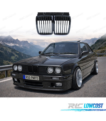 GRILLE BMW E30 82-94 NOIR BRILLANT