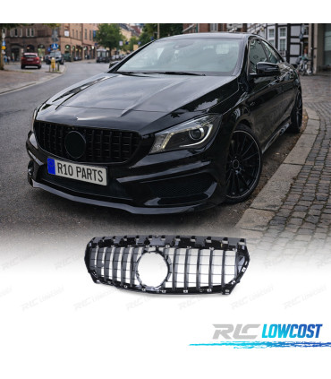 CALANDRE MERCEDES CLA W117 13-16 LOOK GTR NOIR BRILLANT