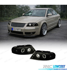 PHARES VOLKSWAGEN VW PASSAT 3BG 00-05 ANGEL EYES NOIR