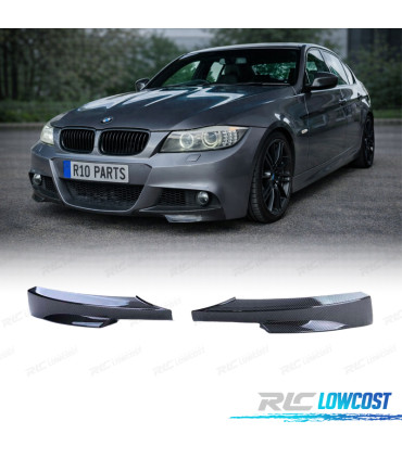 SPLITTERS PARE-CHOCS BMW E90 E91 08-12 LOOK M CARBONE