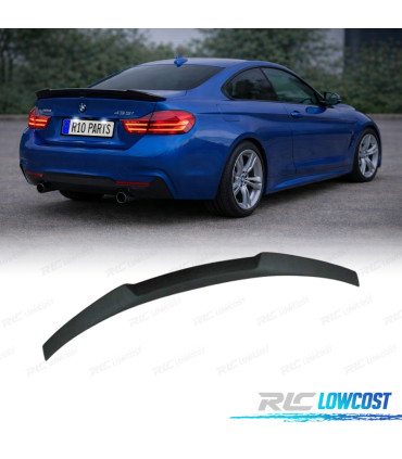 AILERON BECQUET LAME COFFRE BMW SÉRIE 4 F32 LOOK M4 CSL NOIR MAT