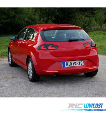 FEUX ARRIÈRE SEAT LEON II 09-13 CARDNA FULL LED NOIR FUMÉ