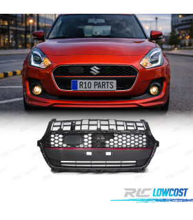 CALANDRE SUZUKI SWIFT VI 17- LOOK SPORT LINE NOIR MAT NOIR ROUGE