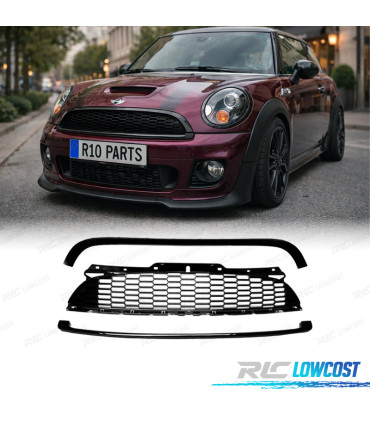 CALANDRE MINI COOPER R56 57 55 S JCW 06-14 NOIR BRILLANT