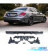 DIFFUSEUR MERCEDES CLASSE C W205 AMG 15-21 LOOK C63 MOULURE NOIR BRILLANT