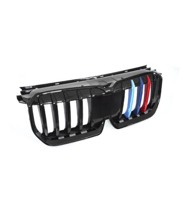GRILLE BMW X1 U11 23- LOOK M NOIR BRILLANT TRICOLORE