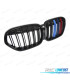CALANDRES BMW X1 F48 LCI 19-22 NOIR BRILLANT TRICOLORE