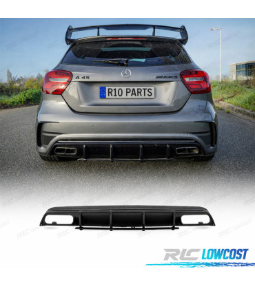 DIFFUSEUR MERCEDES CLASSE A W176 LOOK AMG A45 CARBONE
