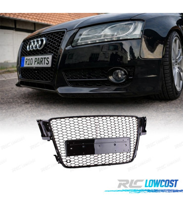 CALANDRE AUDI A5 07-12 LOOK RS NOIR BRILLANT PDC