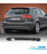 DIFFUSEUR AUDI A3 8PA SPORTBACK 08-12 LOOK S3 DOUBLE SORTIE