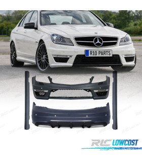 KIT CARROSSERIE MERCEDES CLASSE C W204 11-15 LOOK C63 AMG
