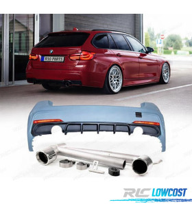PARE-CHOCS ARRIÈRE BMW F31 TOURING LOOK M PERFORMANCE + KIT ÉCHAPPEMENT