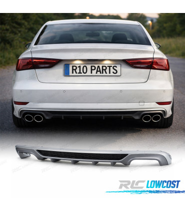 DIFFUSEUR ARRIÈRE AUDI A3 8V BERLINE 16-20 LOOK S3