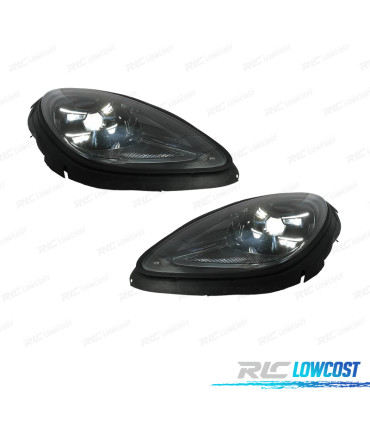 BOUCLIER AVANT PORSCHE MACAN 14-18 LOOK TURBO 2023 + PHARES LED