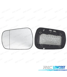 GLACE RÉTROVISEUR + BASE GAUCHE FORD FIESTA MK5 02-05