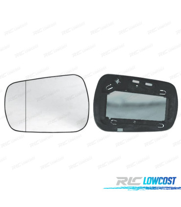GLACE RÉTROVISEUR + BASE DROITE FORD FIESTA 02-05