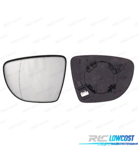GLACE RÉTROVISEUR + BASE GAUCHE RENAULT CAPTUR 13-20 ASPHÉRIQUE