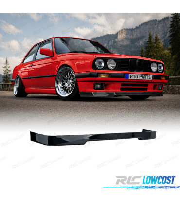 SPOILER LAME AVANT BMW E30 82-94 NOIR BRILLANT