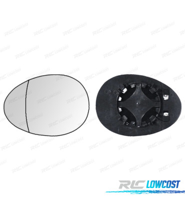 GLACE RÉTROVISEUR + BASE GAUCHE MINI R60 10-15 THERMIQUE