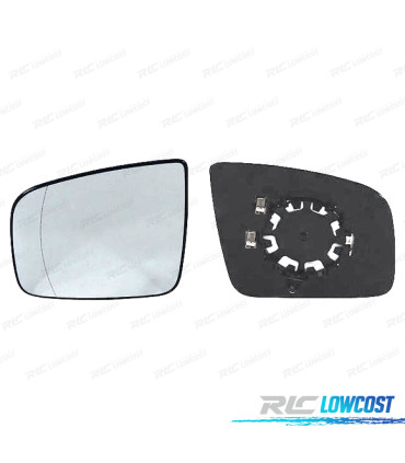 GLACE RÉTROVISEUR + BASE GAUCHE MERCEDES VITO W639 10-14 THERMIQUE